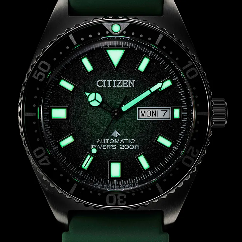Citizen Promaster Automatic Green Dial Men's Watch- NY0121-09X
